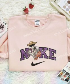 Hector And Mama Coco Embroidered Shirt, Pixar Coco Embroidered Hoodie, Disney Characters Embroidered T Shirt (1)