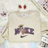 Hector And Mama Coco Embroidered Shirt, Pixar Coco Embroidered Hoodie, Disney Characters Embroidered T-Shirt