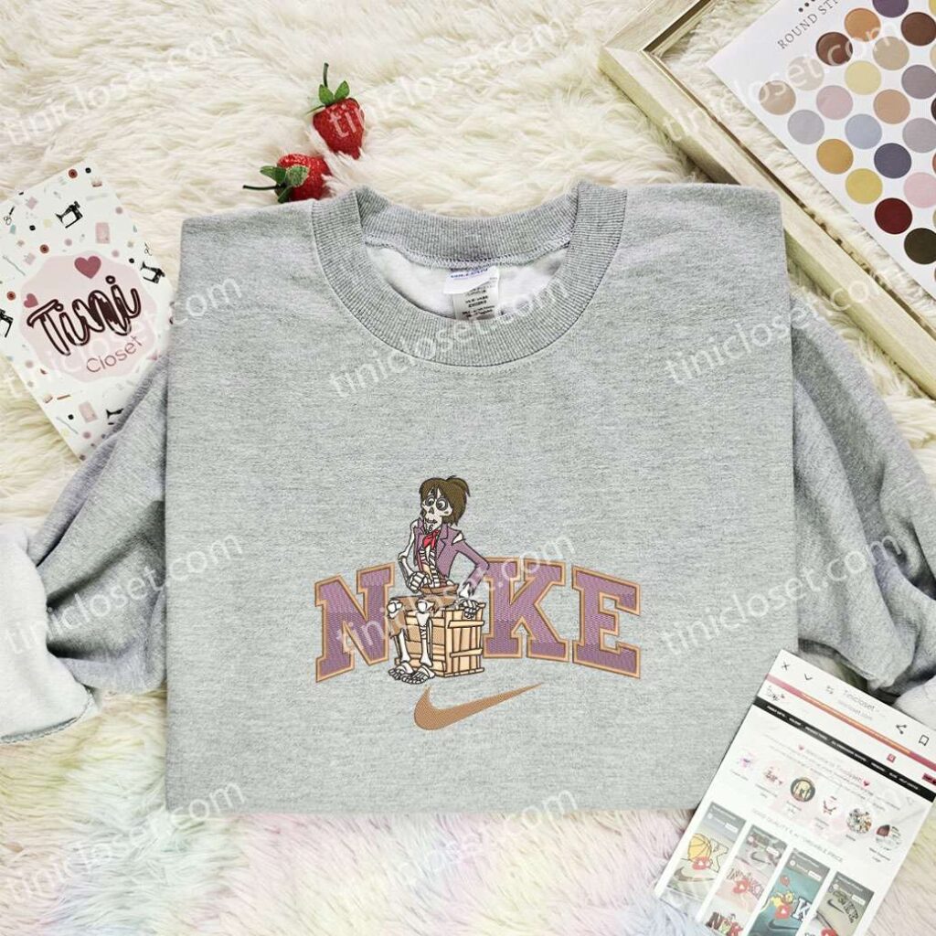 Hector Rivera Embroidered Shirt, Pixar Coco Embroidered Hoodie, Disney Characters Embroidered T-Shirt
