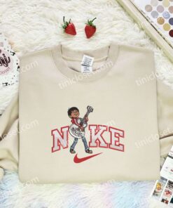 Miguel Embroidered Shirt, Pixar Coco Embroidered Hoodie, Disney Characters Embroidered T Shirt (2)