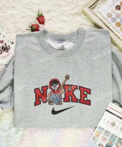 Miguel Embroidered Shirt, Pixar Coco Embroidered Hoodie, Disney Characters Embroidered T Shirt (1)