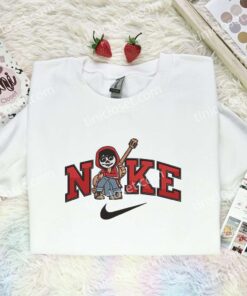 Miguel Embroidered Shirt, Pixar Coco Embroidered Hoodie, Disney Characters Embroidered T Shirt (2)