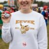 Eevee Est 1996 Embroidered Sweatshirt, Pokemon Embroidered Hoodie, Cute Anime T-shirt, Custom Eevee Crewneck Gift
