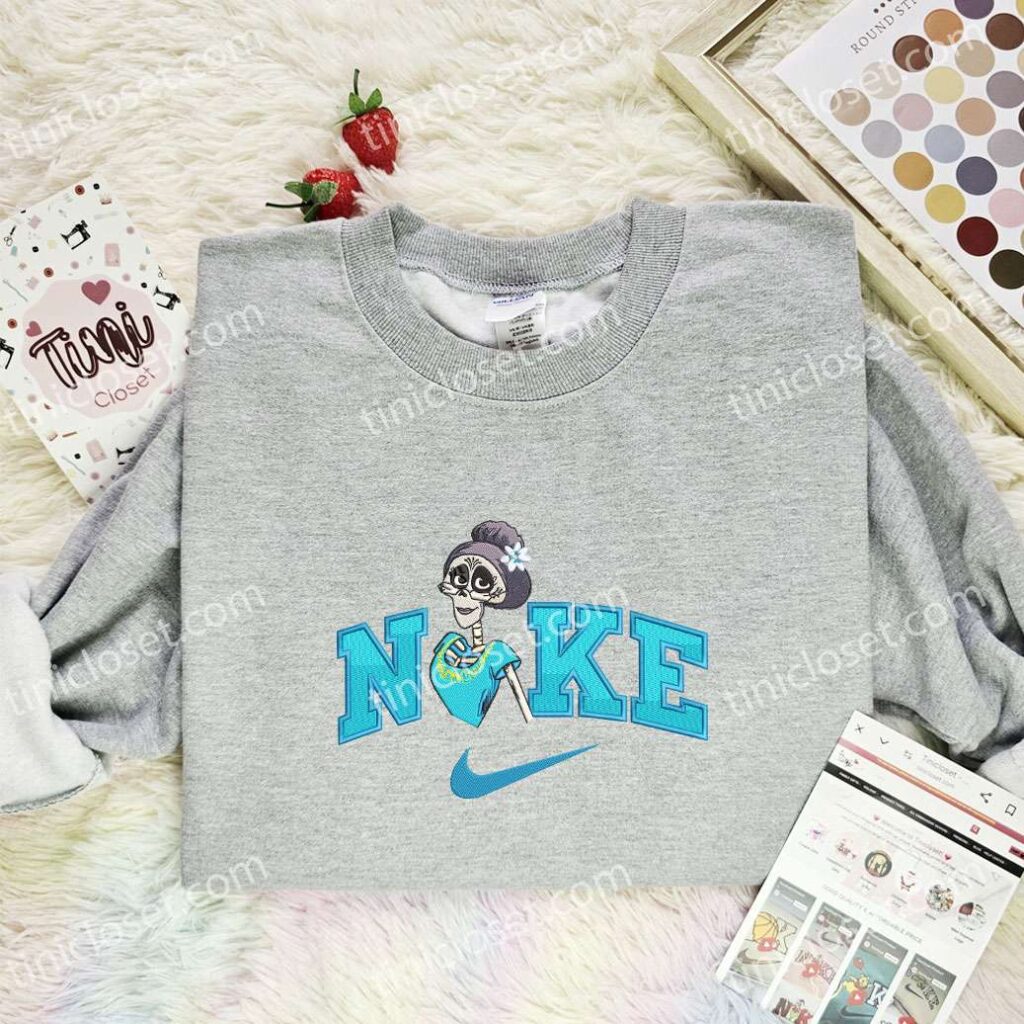 Victoria Embroidered Shirt, Pixar Coco Embroidered Hoodie, Disney Characters Embroidered T-Shirt