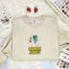 Minecraft Chicken Jockey Embroidered Shirt, Cartoon Embroidered Hoodie, Video Game Characters Embroidered T-Shirt