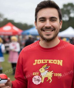 Vintage Jolteon Pokemon Embroidered Sweatshirt, Est 1996 Anime Hoodie, Retro Eeveelution Crewneck, Gamer Gift 2 Vintage Jolteon Pokemon Embroidered Sweatshirt, Est 1996 Anime Hoodie, Retro Eeveelution Crewneck, Gamer Gift (2)
