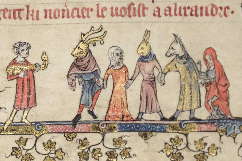 Souling: offering prayers for the dead in exchange for food.