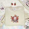 Pennywise Splash Embroidered Shirt, Horror Movie Embroidered Hoodie, Halloween Embroidered Sweatshirt