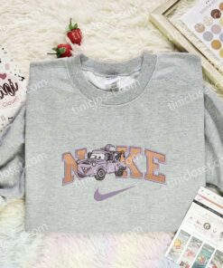 Tow Mater Purple Witch Embroidered Shirt, Pixar Cars Embroidered Hoodie, Halloween Embroidered T Shirt (2)