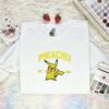 Pikachu Est 1996 Embroidered Shirt, Pokemon Embroidered Hoodie, Anime Embroidered Sweatshirt
