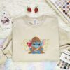 Stitch Cosplay Chewbacca Embroidered Shirt, Star Wars Movie Embroidered Hoodie, Disney Characters Embroidered Sweatshirt