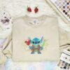 Stitch Cosplay Yoda Embroidered Shirt, Star Wars Movie Embroidered Hoodie, Disney Characters Embroidered Sweatshirt