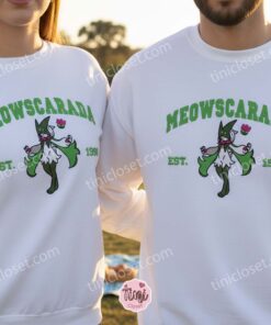 Pokemon Meowscarada Embroidered Sweatshirt, Anime Hoodie, Gen 9 Starter Crewneck 1 Pokemon Meowscarada Embroidered Sweatshirt, Anime Hoodie, Gen 9 Starter Crewneck (1)