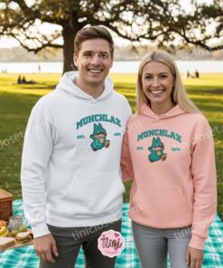 Retro Munchlax Est. 1996 Embroidered Shirt, Vintage 2000s Anime Style Sweatshirt, Cute Anime Crewneck (2)