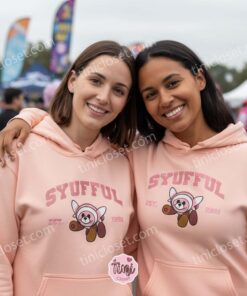 Stufful Pokemon Embroidered Hoodie and Crewneck, Varsity Est. 1996 Design, Cute Anime T shirt (1)