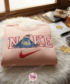 Eeyore Xmas Embroidered T-shirt, Winnie The Pooh Disney Embroidered T-shirt, Christmas Embroidered T-shirt 2 Nike Pooh Eeyore Xmas454