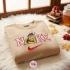 Pooh Xmas Sleeping Embroidered Shirt, Winnie The Pooh Disney Embroidered Hoodie, Christmas Embroidered Sweatshirt