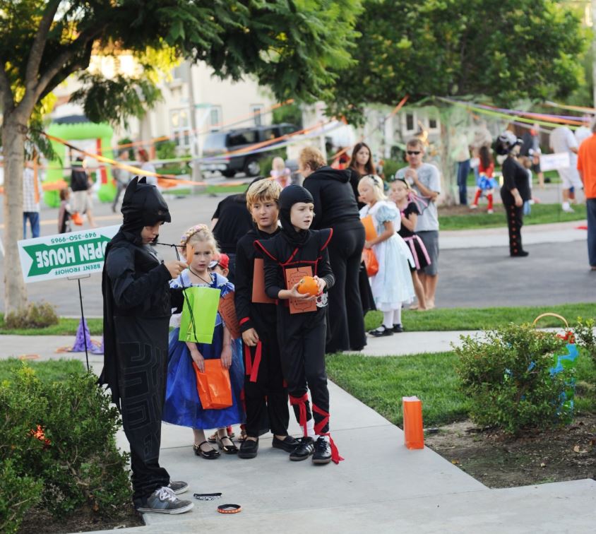 Nowadays we prefer “trunk-or-treat” or Halloween school carnivals for our kids.