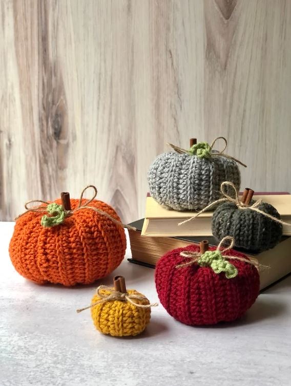 Handmade Crochet Pumpkins are ong-lasting, cute, and waste-free.