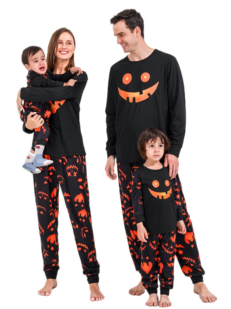 A glow-in-the-dark pajama set is the best Halloween gift for family.