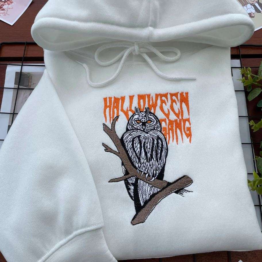 Embroidered Halloween hoodies are comfortable, versatile and sustainable.