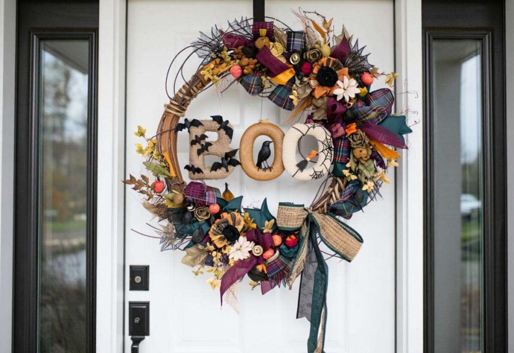 Why not support artists by buying handmade Halloween wreaths as gifts this year?