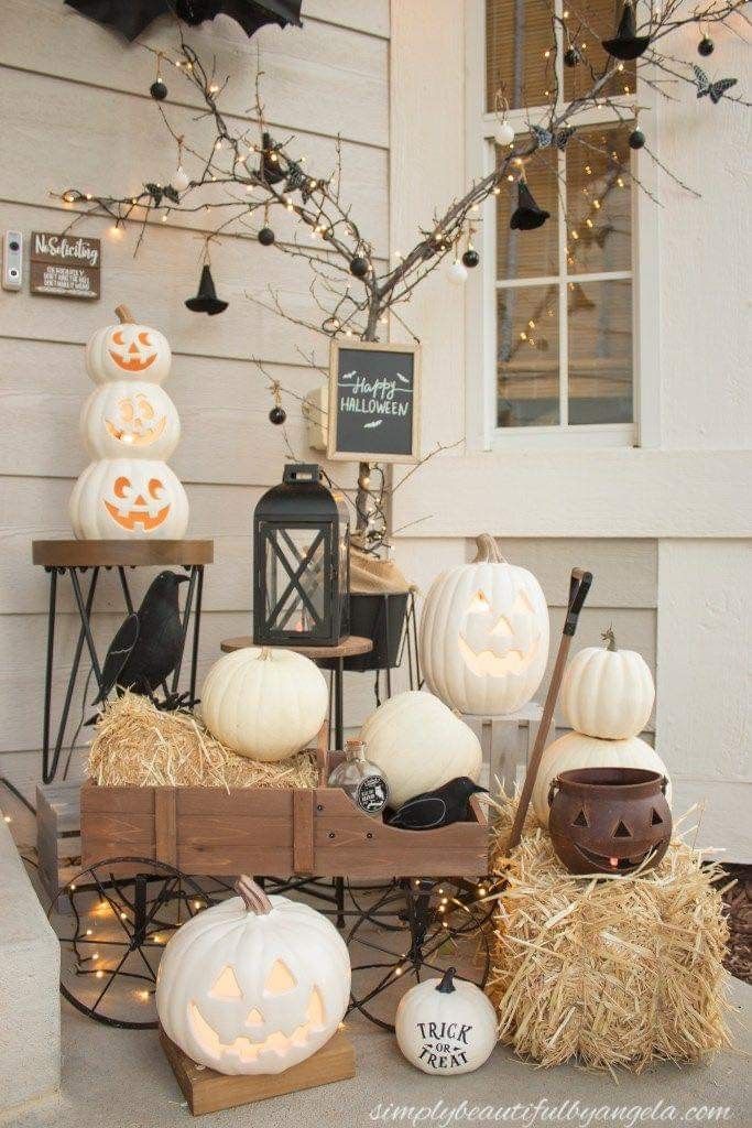 Go for safe colors like neutral tones when choosing Halloween decor as gifts.