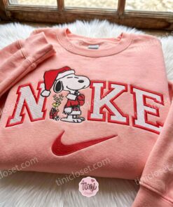 Snoopy And Woodstock Xmas Embroidered Shirt, Christmas Embroidered Sweatshirt, Cozy Gifts For Girlfriend, Boyfriend Hoodie Gift, Christmas Gifts for Family (2)