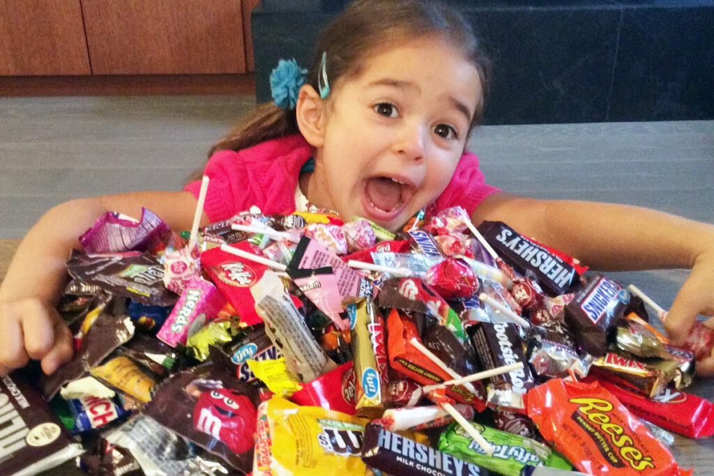 Kids with allergy can't fully enjoy Halloween candies.