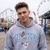 Donald Duck With Valentine Gift Embroidered Shirt, Disney Characters Embroidered Hoodie, Best Valentine’s Day Gifts