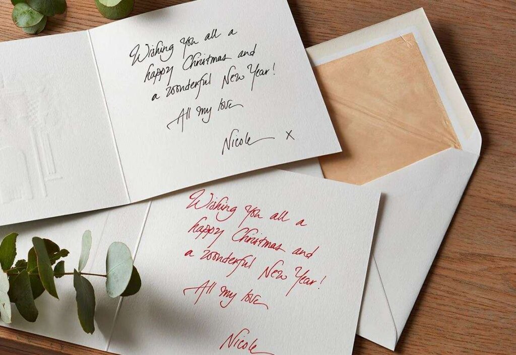 Hand-written cards have been replaced by E-cards, festive emails, Instagram stories.