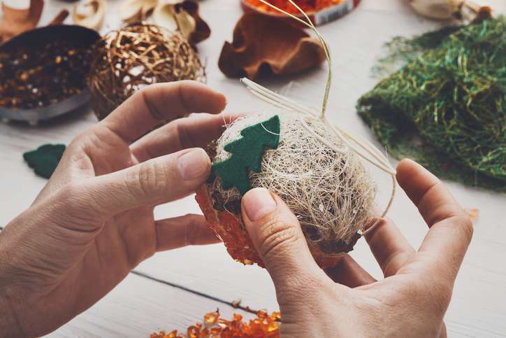 In many households of the past, Christmas decorations weren’t bought from stores.