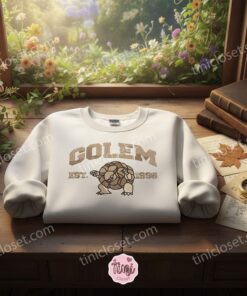 Golem Embroidered Sweatshirt, Vintage Pokemon Est 1996, Boyfriend Hoodie Gift 1 Golem Embroidered Sweatshirt, Vintage Pokemon Est 1996, Boyfriend Hoodie Gift (1)