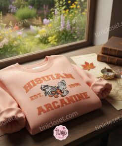 Hisuian Arcanine Vintage Collegiate Crewneck, Pokemon Inspired Embroidered Sweatshirt, Unique Gift For Him Her 2 Hisuian Arcanine Vintage Collegiate Crewneck Pokemon Inspired Embroidered Sweatshirt Unique Valentines Day Gift For Him Her (2)