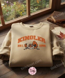Kingler Est. 1996 Embroidered Crewneck, Matching Pokemon Shirt, Galentine Gift Ideas For Bestie 2 Kingler Est. 1996 Embroidered Crewneck, Matching Pokemon Shirt, Galentine Gift Ideas For Bestie (3)