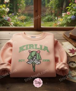 Kirlia Embroidery Sweatshirt, Custom Pokemon Crewneck, Galentine Gift Ideas for Bestie 1 Kirlia Embroidery Sweatshirt, Custom Pokemon Crewneck, Galentine Gift Ideas for Bestie (1)