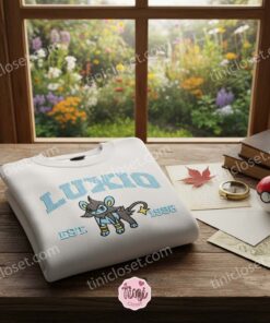 Luxio Embroidered Sweatshirt, Electric Pokemon Crewneck, Just Because Gift For Him 2 Luxio Embroidered Sweatshirt, Electric Pokemon Crewneck, Just Because Gift For Him (3)