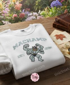 Machamp Pokemon Sweatshirt, Matching Anime Crewneck, Matching Couple Hoodies Embroidery 2 Machamp Pokemon Sweatshirt, Matching Anime Crewneck, Matching Couple Hoodies Embroidery (3)