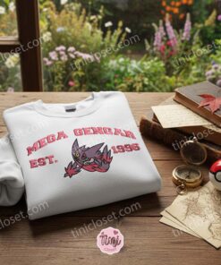 Mega Gengar Est 1996 Embroidered Sweatshirt, Ghost Pokemon Gear, Long Distance Relationship Gift 2 Mega Gengar Est 1996 Embroidered Sweatshirt, Ghost Pokemon Gear, Long Distance Relationship Gift (3)