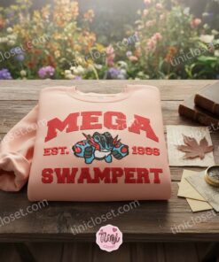 Mega Swampert Embroidered Sweatshirt, Pokemon Est. 1996 Crewneck, Anime Hoodie & T-Shirt, Mudkip Evolution 1 Mega Swampert Embroidered Sweatshirt, Pokemon Est. 1996 Crewneck, Anime Hoodie & T Shirt, Mudkip Evolution (1)