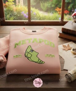 Metapod Est. 1996 Retro Embroidered Sweatshirt, Vintage Style Pokemon Crewneck, Unique Gamer Gift For Him or Her 3 Metapod Est. 1996 Retro Embroidered Sweatshirt, Vintage Style Pokemon Crewneck, Unique Gamer Gift For Him or Her (3)