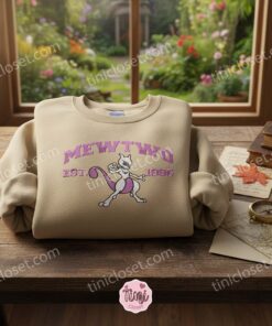 Mewtwo Est. 1996 Retro Embroidered Sweatshirt, Legendary Pokemon Crewneck, 90s Anime Streetwear 2 Mewtwo Est. 1996 Retro Embroidered Sweatshirt, Legendary Pokemon Crewneck, 90s Anime Streetwear (3)