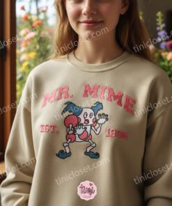 Mr. Mime Est. 1996 Embroidered Crewneck, Custom Pokemon Sweatshirt, Anniversary Gift For Boyfriend and Girlfriend, Cozy Gamer Top 1 Mr. Mime Est. 1996 Embroidered Crewneck, Custom Pokemon Sweatshirt, Anniversary Gift For Boyfriend, Cozy Gamer Top (1)