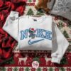 Stitch Tangled in Christmas Lights Embroidered Hoodie, Holiday Magic Experiment 626 Sweatshirt, Ohana Spirit Xmas Apparel, Gift for Him Her