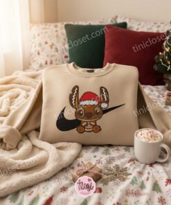 Stitch Gingerbread Cookie Embroidered Sweatshirt, Custom Baked with Ohana Christmas Hoodie, Festive Experiment 626 Winter Shirt, Gift for Him Her 1 Stitch Gingerbread Cookie Embroidered Sweatshirt, Custom Baked with Ohana Christmas Hoodie, Festive Experiment 626 Winter Shirt, Gift for Him Her (1 (3)