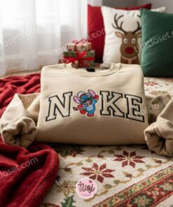 Stitch Winter Wonderland Christmas Embroidered Hoodie, Cozy Holiday Experiment 626 Sweatshirt, Disney Winter Style Apparel, Gift for Him Her (2)