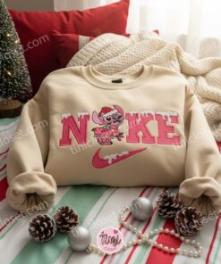 Angel Snow Style Christmas Embroidered Hoodie, Festive Sporty Experiment 624 Sweatshirt, Pink Angel Holiday Apparel, Gift for Him Her