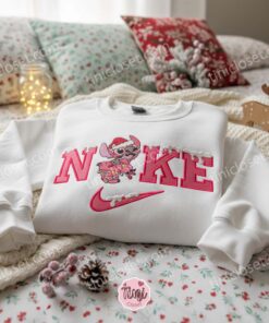 Angel Snow Style Christmas Embroidered Hoodie, Festive Sporty Experiment 624 Sweatshirt, Pink Angel Holiday Apparel, Gift for Him Her 1 Angel Snow Nike Style Christmas Embroidered Hoodie, Festive Sporty Experiment 624 Sweatshirt, Pink Angel Holiday Apparel, Gift for Him Her (2)