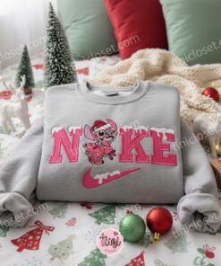 Angel Snow Style Christmas Embroidered Hoodie, Festive Sporty Experiment 624 Sweatshirt, Pink Angel Holiday Apparel, Gift for Him Her 2 Angel Snow Nike Style Christmas Embroidered Hoodie, Festive Sporty Experiment 624 Sweatshirt, Pink Angel Holiday Apparel, Gift for Him Her (3)