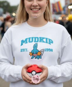 Mudkip Embroidered Sweatshirt, Vintage Pokemon Est. 1996 Crewneck (2)